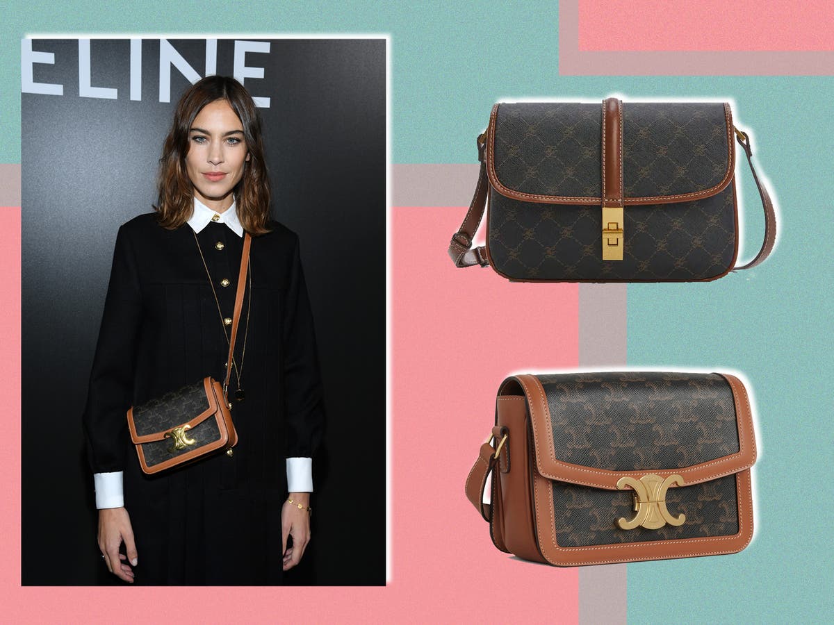 Mango crossbody bag £50 dupe to Celine’s canvas Triomphe The Independent